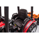 24V Battery-Powered Electric Ride-On Tractor with Front Loader and Trailer for Kids Magic Cars 8