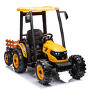 24V Battery-Powered Electric Ride-On Tractor with Trailer – Yellow Magic Cars 3