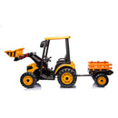 24V Battery-Powered Kids Electric Ride-On Tractor with Trailer and Front Loader Magic Cars 2