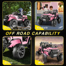 24V Kids Electric Ride-On Truck with Parent Remote Control, 2-Seater Car with Music Magic Cars 17