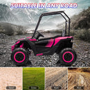 24V 2-Seater Electric Ride-On UTV Truck with Sun Shade and 4WD Magic Cars 12