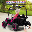 24V 2-Seater Electric Ride-On UTV Truck with Sun Shade and 4WD Magic Cars 14