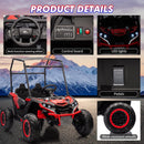 24V 2-Seater Electric Ride-On UTV Truck with Sun Shade and 4WD Magic Cars 3