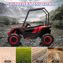 24V 2-Seater Electric Ride-On UTV Truck with Sun Shade and 4WD Magic Cars 5
