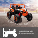 24V 2-Seater Electric 4x4 Off-Road UTV Ride-On ATV for Kids with Quick Charger Magic Cars 12