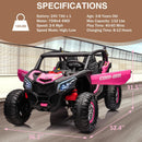 24V Ride-On 4WD Electric UTV Car with 2 Leather Seats Magic Cars 5