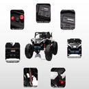 24V Electric Ride-On UTV Car for Kids with 2 Seats, Battery Powered, EVA Wheels, and Built-in Music Magic Cars 3