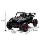 24V Electric 2-Seater Ride-On UTV Toy Car with Remote Control for Kids Black Magic Cars 5