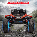 24V Electric 2-Seater Ride-On UTV for Kids with 4 Wheels and LED Lights Magic Cars 1