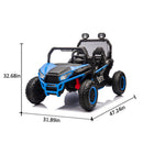 24V 400W Two-Seater Kids Ride-On UTV with Four-Wheel Suspension and Remote Control for Ages 3+ Magic Cars 5