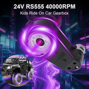 24V RS555 High-Speed Motor Gearbox Replacement Parts for Ride-On Jeep 2-Piece Set Magic Cars 2