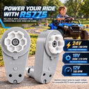 24V RS775 High-Speed Motor Gearbox Set for Power Wheels Enhancement, 2-Pack Magic Cars 7