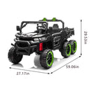 24V Two-Seater Kids Electric Ride-On Six-Wheel Dump Truck with Parental Remote Control Magic Cars 13