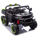24V Two-Seater Kids Electric Ride-On Six-Wheel Dump Truck with Parental Remote Control Magic Cars 14