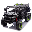 24V Two-Seater Kids Electric Ride-On Six-Wheel Dump Truck with Parental Remote Control Magic Cars 17