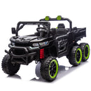 24V Two-Seater Kids Electric Ride-On Six-Wheel Dump Truck with Parental Remote Control Magic Cars 19