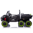 24V Two-Seater Kids Electric Ride-On Six-Wheel Dump Truck with Parental Remote Control Magic Cars 27