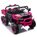 24V Two-Seater Kids Electric Ride-On Six-Wheel Dump Truck with Parental Remote Control Magic Cars 2