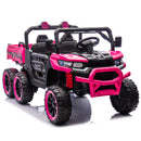 24V Two-Seater Kids Electric Ride-On Six-Wheel Dump Truck with Parental Remote Control Magic Cars 3