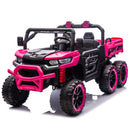 24V Two-Seater Kids Electric Ride-On Six-Wheel Dump Truck with Parental Remote Control Magic Cars 8