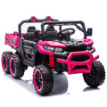24V Two-Seater Kids Electric Ride-On Six-Wheel Dump Truck with Parental Remote Control Magic Cars Variant 0