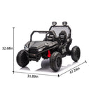 24V Two-Seater Kids Ride-On UTV with Parental Control, 400W High-Power Four-Wheel Drive Magic Cars 1