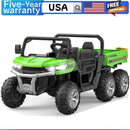 24V Two-Seater Electric Ride-On Dump Truck with Dump Bed and 6 Wheels for Kids Magic Cars 0