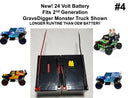 24V Long-Run Battery with Negative Connector for Power Wheels Gravedigger Version 4 Magic Cars 0