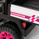 24V XL Kids Electric Ride-On Track Vehicle with Remote Control, Music, and 2-Seater Design Magic Cars 11