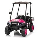 24V XL Kids Electric Ride-On Track Vehicle with Remote Control, Music, and 2-Seater Design Magic Cars 4