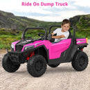 24V 4WD Electric Dump Truck with Remote Control, 2-Seater Ride-On for Kids Magic Cars 1