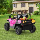24V 4WD Electric Dump Truck with Remote Control, 2-Seater Ride-On for Kids Magic Cars 2