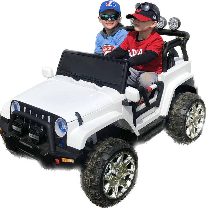 Ride On Car Kids Jeep Style 4x4 W/Rubber Tires 24 Volt