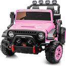 Electric 24V Kids Ride on Truck Car Jeep with MP3 Player, LED Lights, and Remote Control - 2 Seats