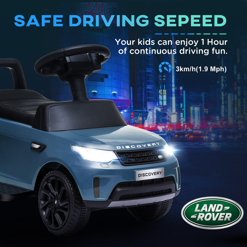 2-in-1 Licensed Land Rover 6V Ride-On and Sliding Car Toy