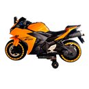 12V Orange Ride-On Motorcycle for Kids - Perfect for Boys and Girls