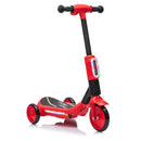 2-in-1 Kids 3-Wheel Electric Ride-On Scooter with Tail Color Lights and Spray, PU Wheels Magic Cars 13