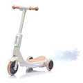 2-in-1 Kids 3-Wheel Electric Ride-On Scooter with Tail Color Lights and Spray, PU Wheels Magic Cars Variant 0
