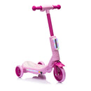 2-in-1 Kids Electric Three-Wheel Ride-On Scooter with Colorful Tail Lights and Water Spray Magic Cars 5