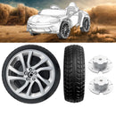 2-Pack 10'' PU Solid Rubber Tires for Power Wheels Ride-On Cars - Alligator Tread Magic Cars 0