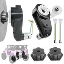 2-Pack 12V RS550 High-Speed Motor Gearbox with 40000 RPM and Black Coupler Magic Cars 1