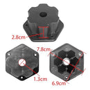 2-Pack 12V RS550 High-Speed Motor Gearbox with 40000 RPM and Black Coupler Magic Cars 3