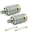 Set of 2 12V RS390 Electric Motors 20000RPM with 12 Gear Teeth for Toy Vehicle Parts Magic Cars 1