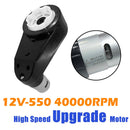 2PCS 12V RS550 High-Speed 40000RPM Gearbox Motors for Kids' Ride-On Cars Power Wheels Magic Cars 1