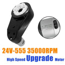 2PCS 24V RS555 High-Speed 35000RPM Motor with Gearbox for Power Wheels Kids Magic Cars 2