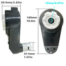 2PCS 24V RS555 High-Speed 35000RPM Motor with Gearbox for Power Wheels Kids Magic Cars 4