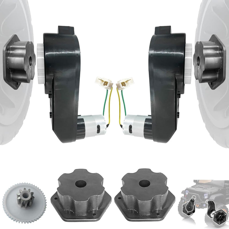 gear motor 24v 2PCS 24V RS555 35000RPM Fast Steel Gears Motor Gearbox for Power Wheels Kids Rid Free Warranty 1 Year