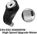 2PCS 24V RS555 High-Speed 35000RPM Steel Gear Motor Gearbox for Power Wheels Kids Ride-On Magic Cars 7