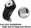 2PCS 24V RS555 35000RPM Gear Motor Kit for Electric Car Power Wheels Upgrade Magic Cars 7