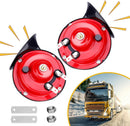 2-Pack Red Loud Train Horn Speakers for Cars, Trucks, and Motorcycles Magic Cars 0